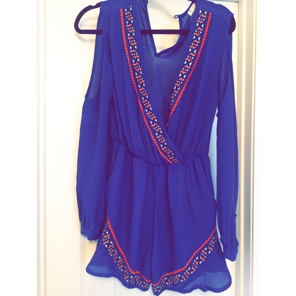 Gianni Bini Royal blue romper! - Picture 2 of 2